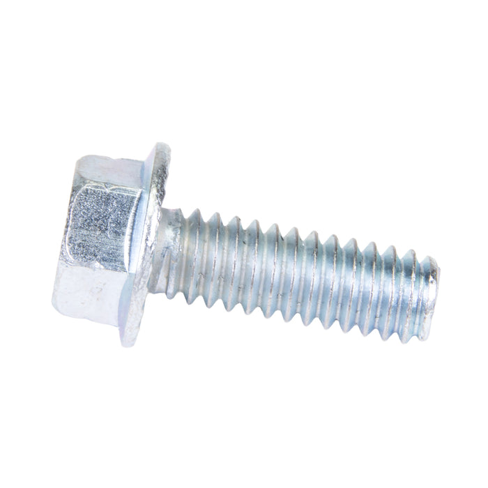 Flange Screw Serrated Hex Washer HD #6-32 UNC x 1/4" Steel Case Hardened Bright Zinc