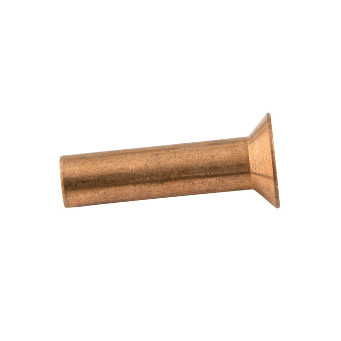 Solid Copper Rivet, 90 Degree Countersunk Head 5/16" DIA x 2" LG Copper Plain Finish by Spaenaur Inc.