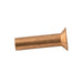 Solid Copper Rivet, 90 Degree Countersunk Head 5/16" DIA x 2" LG Copper Plain Finish by Spaenaur Inc.