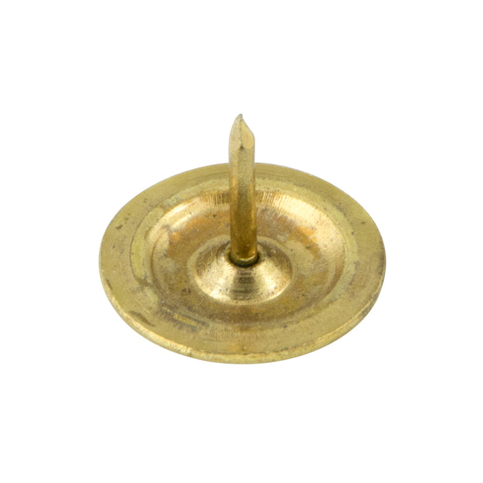 Drawer Glides Nail Type 1/2" Head DIA x 3/8" Shank Steel, Brass Plated