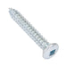 Tapping Screw, Oval Head Square Socket Drive, Type AB, #6 x 1" Length, Low Carbon Steel Zinc Plated by Spaenaur Inc.
