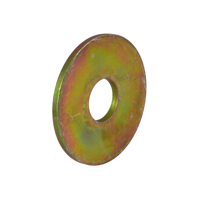 Flat Washer, DIN 9021 M4 4.3mm ID x 12mm OD x 1mm THK Steel Yellow Zinc Plated DIN 9021A/ST-YZ M4