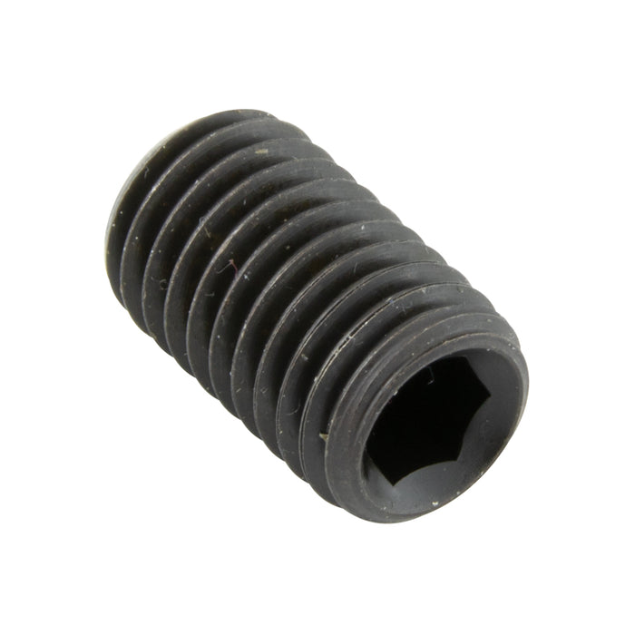 Hex Socket Set Screw, Flat Point M5 x 0.80 Pitch x 6mm CL 45H Alloy Steel Plain Finish DIN 913/45H M5X6