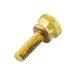 Thumb Screw,Knurled #12 - 24 UNC x 3/4" Brass Plain by Spaenaur Inc.