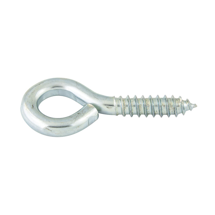 Screw Eye, Medium Eye, 0.105" Wire Diameter x 15/16" Length, 9/32" Eye Inside Diameter, Steel Zinc Plated by Spaenaur Inc.