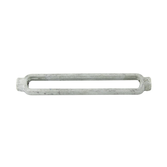 Turnbuckle Body with One Right Hand And One Left Hand Thread 1"-8 UNC x 6" Take-Up, 9" Oal, 1-1/2" Head Length, 1030 Steel Drop forged Hot Galvanized Finish by Spaenaur Inc.
