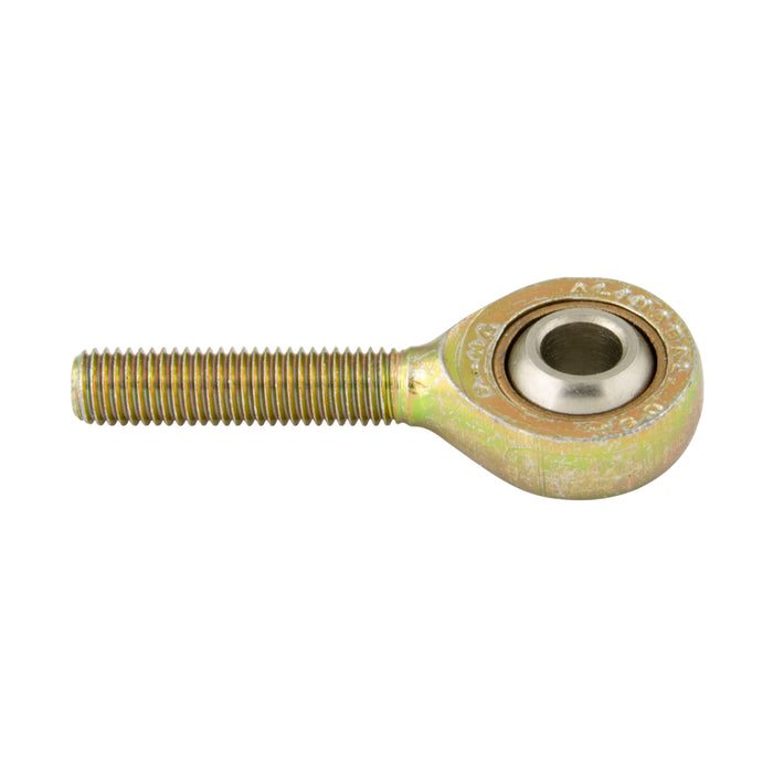 Rod End, Alinabal V Series, Male 3/8"-24 UNF Thread Mild Steel Plated Housing by Spaenaur Inc.