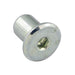 Écrou borgne Rampa® de type RFL, empreinte hexagonale de 4 mm, M6 x 1,00 mm, diamètre de tête de 15 mm (tête plate), diamètre du corps de 9 mm x longueur sous tête de 18 mm, en acier zingué par Rampa®