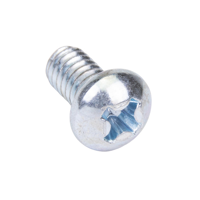 Machine Screw, Round Head, Phillips Socket Recess Drive, 1/4"-20 UNC x 1-1/2" Length, Steel Zinc Plated Trivalent by Spaenaur Inc.