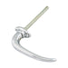 Non-Locking Handle Arched Style 1.75" C. to C. x 4 1/2" Shaft LGTH Steel Chrome Plated by Spaenaur Inc.