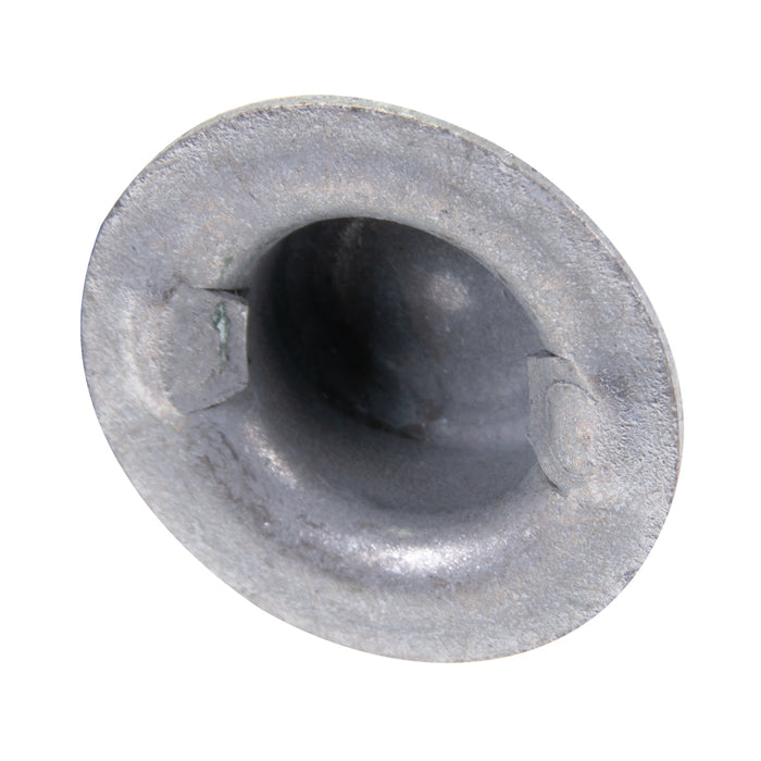 Écrou à pression de type « Pushnut » pour tige de 7/16", rondelle de 7/8" de diamètre x 0,328" de hauteur hors tout, en acier zingué par électrolyse, fabriqué par Spaenaur Inc.