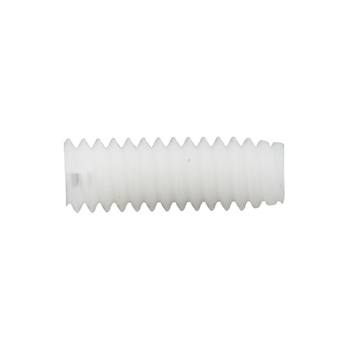 Slotted "GRub" Set Screw Flat Point - Headless #10-32 x 5/8" Nylon 6/6 Natural Finish