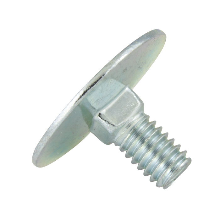 Elevator Bolt, Large Head, 3/8"-16 x 1-1/2" Length, Steel Zinc Plated Grade 5, ASME/ANSI B18.5