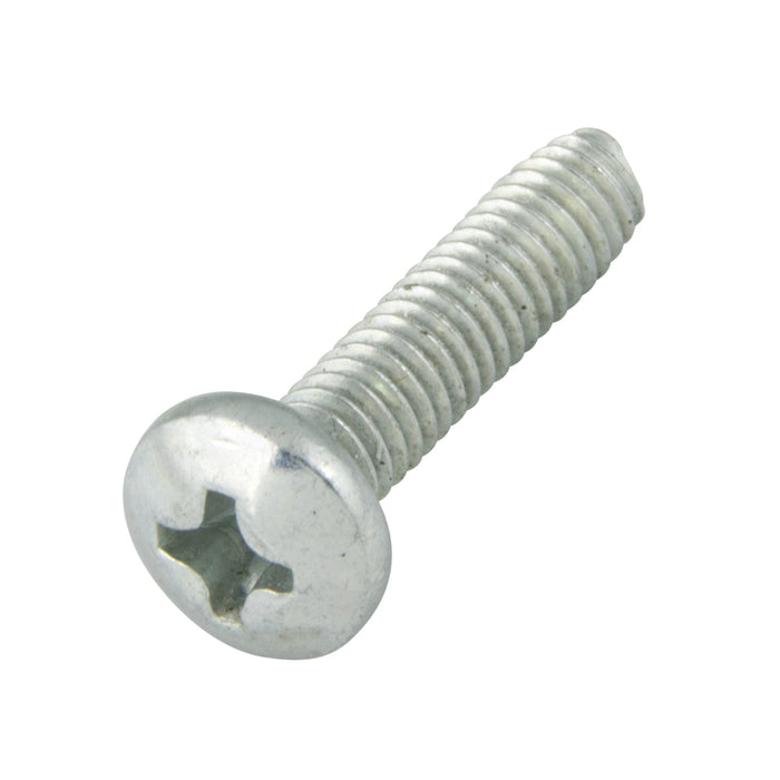 Thread Rolling Screws, Pan Head Phillips Drive, Fully-Threaded, #8-32 x 5/8" Length, Case Hardened Low Carbon Steel Zinc Plated