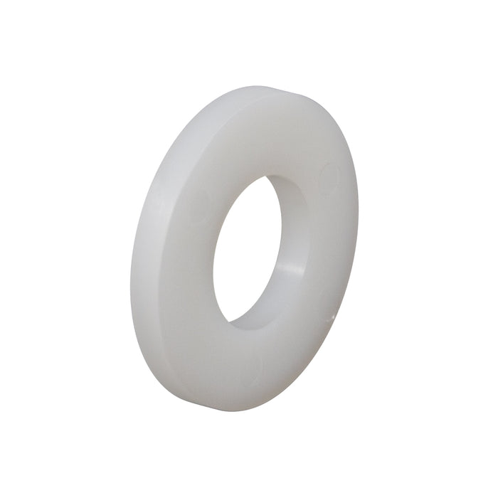 Nylon Flat Washer, Round. 0.250" ID x .625" OD x .032" Thick 6/6 Nylon Natural