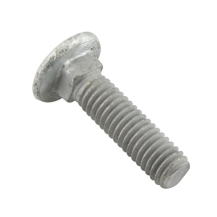 Carriage Bolt Round HD Square Neck 3/8"-16 UNC x 3 1/2" LG,Full Thread Steel, Hot Galvanized Finish ANSI B18.5-1978