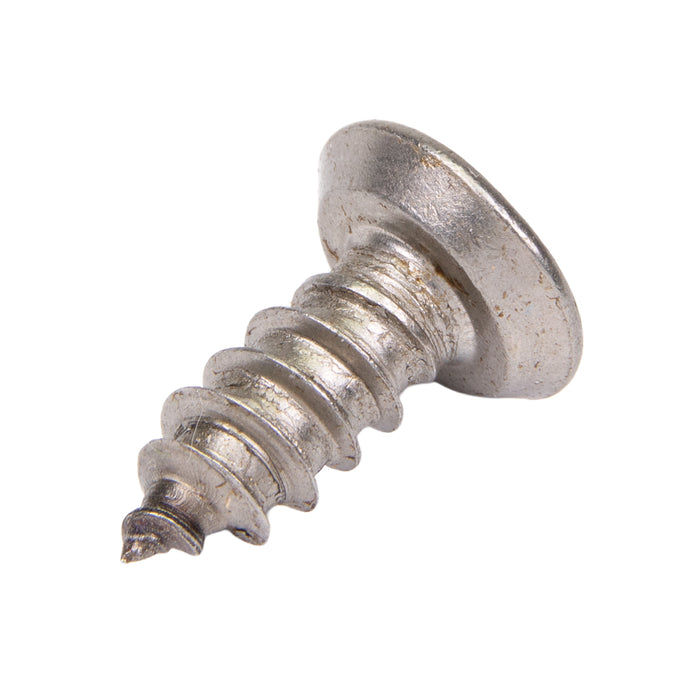 Tapping Screw, Flat Head Security Phillips Drive, Type A, #10 x 2-1/2" Length, Stainless Steel by Spaenaur Inc.
