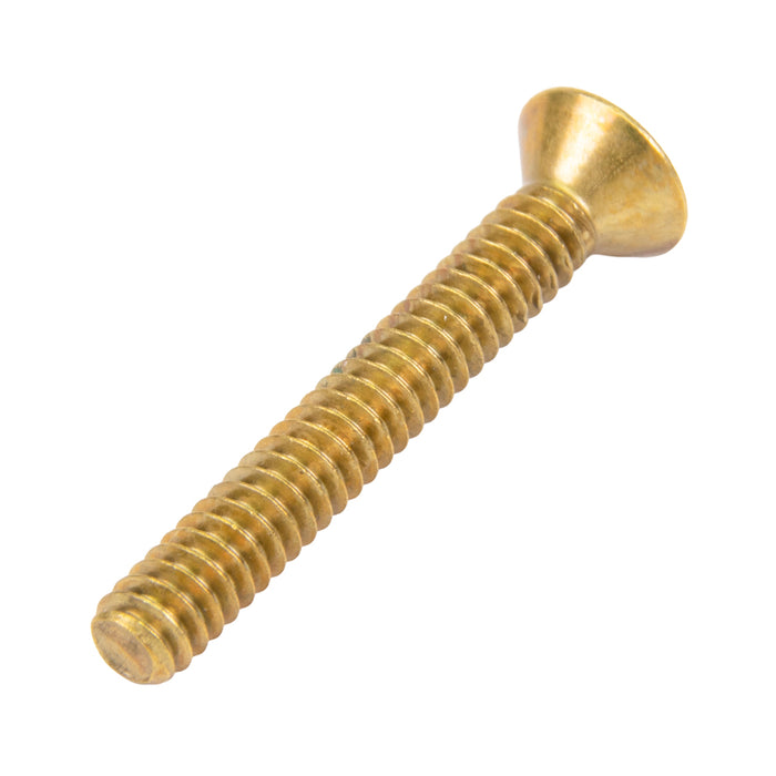 Security Screw, Flat Head Spanner Drive, 5/16"-18 UNC x 1-1/2" Length, Stainless Steel by Spaenaur Inc.
