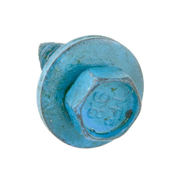Sems Machine Screw Metric Hex Head, With 20mm OD Flat Washer, M6.3 X 1.00 Pitch X 20mm Length, Low Carbon Steel Phosphate, Coated-Blue Dye by Spaenaur Inc.