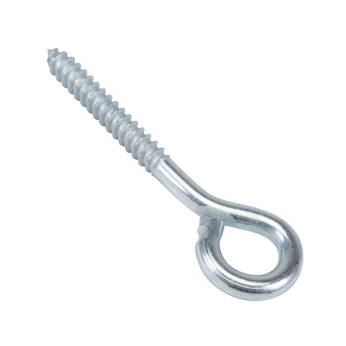 Lag Screw Eye Bolt 5/16" x 2-3/4" Shank LGTH, 3-7/8" O/A LGTH, 5/8" ID Eye Steel Bright Zinc Plated by Spaenaur Inc.