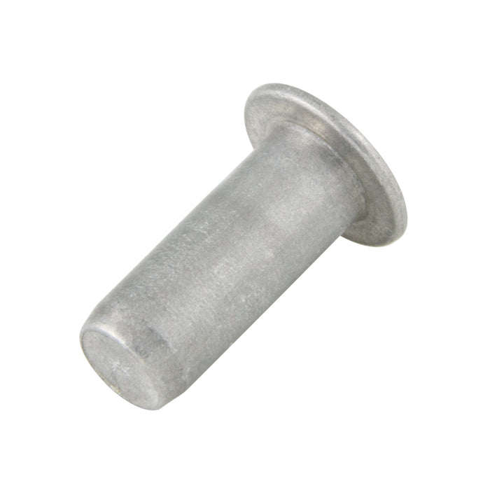 Rivkle Blind Rivet Nut Flat Cylindrical Head Closed End Keyless M6 x 3.0-5.5mm Grip Range Aluminum Plain