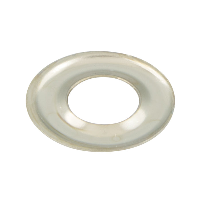 Sheet Brass Grommet And Washer (116-112 And 116-212) 144/Pk 3/8" Hole Dia., Size #2 Brass Nickel Plated by Spaenaur Inc.