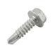 Self-Drilling Screw, Point 2, Hex Washer Head, #8-18 x 5/8" Length, Carbon Steel Zinc Plated by Spaenaur Inc.
