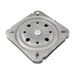Swivel Revolving Plate, W/ 60 Bearings, 6 3/4" Square x 12 Gauge 13/16" O/A THK Steel Plain Finish by Spaenaur Inc.
