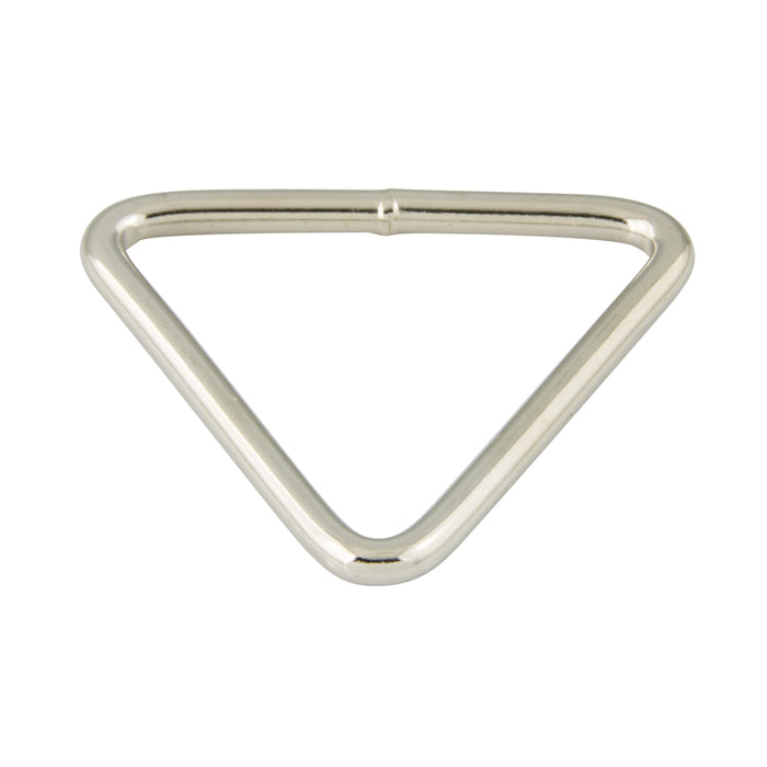 Welded Triangle Ring 1-1/2" IW x .135" Wire DIA Steel Nickel Plated by Spaenaur Inc.