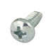 Thread Rolling Screws, Pan Head Phillips Drive, Fully-Threaded, #8-32 x 3/8" Length, Case Hardened Low Carbon Steel Trivalent Zinc Plated by Spaenaur Inc.