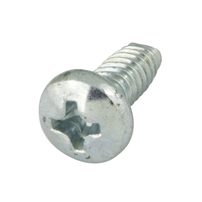 Thread Rolling Screws, Pan Head Phillips Drive, Fully-Threaded, #6-32 x 1/4" Length, Case Hardened Low Carbon Steel Trivalent Zinc Plated by Spaenaur Inc.