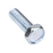 Machine Screw, Indented Hex Head, Unslotted Drive, #10-32 UNF x 5/8" Length, Steel Zinc Plated by Spaenaur Inc.