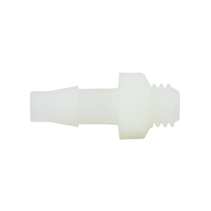 Miniature Barbed Fitting for 1/8" Tubing ID (1/4"-28 UNF) Nylon by Spaenaur Inc.