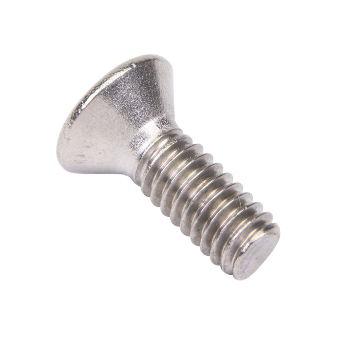 Security Screw, Flat Head Spanner Drive, #10-24 UNC x 2" Length, Stainless Steel by Spaenaur Inc.