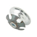 Bouton à enfoncer de type tubulaire rond pour tube de 1 po de diamètre extérieur (0,895-0,900 po de diamètre intérieur) en acier C1050 nickelé par Spaenaur Inc.
