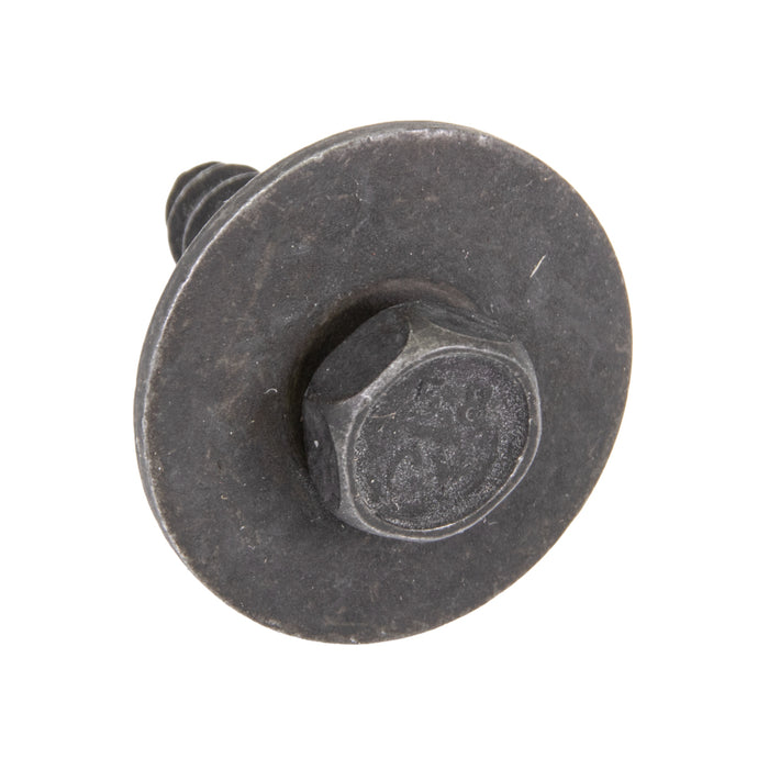 Sems Indented Hex Hd Machine Screw, With 3/4" OD Flat Washer, Dog Point, 1/4"-20 UNC X 3/4", Low Carbon Steel, Phosphate & Oil by Spaenaur Inc.
