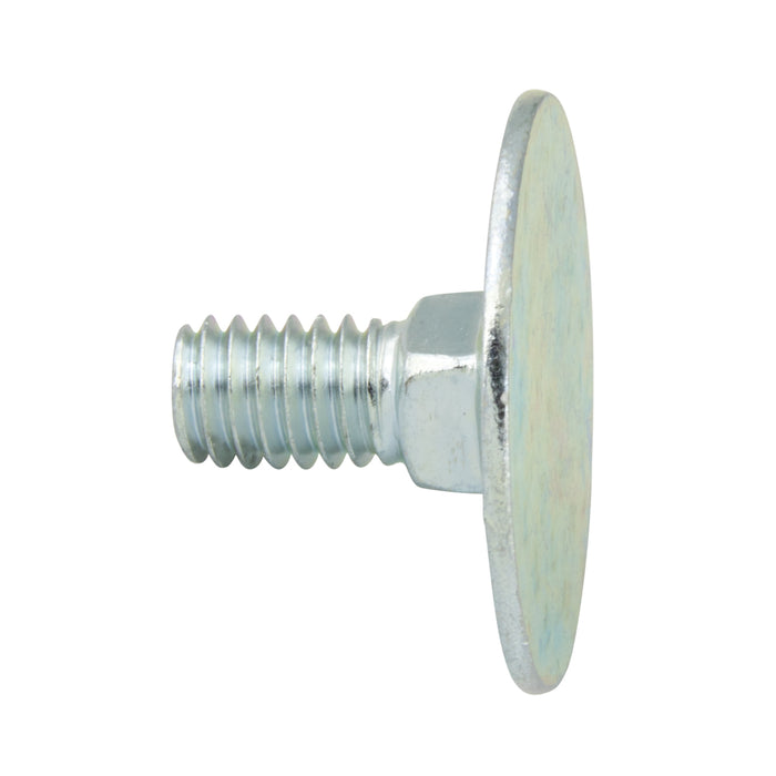Elevator Bolt, Large Head, 3/8"-16 x 1-1/2" Length, Steel Zinc Plated Grade 5, ASME/ANSI B18.5