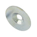 Rondelle à bride large et à tête fraisée, diamètre intérieur 1/4", diamètre extérieur 1-3/16", épaisseur 0,035", en acier zingué trivalent, fabriquée par Spaenaur Inc.