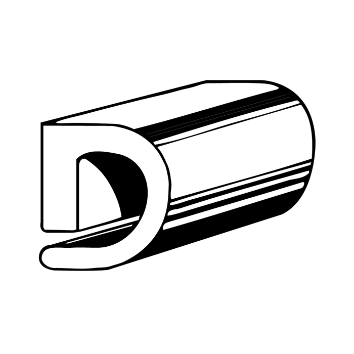 Protection de bordé, en rouleau de 100 pieds, vinyle noir, dureté 80-90, par Spaenaur Inc.