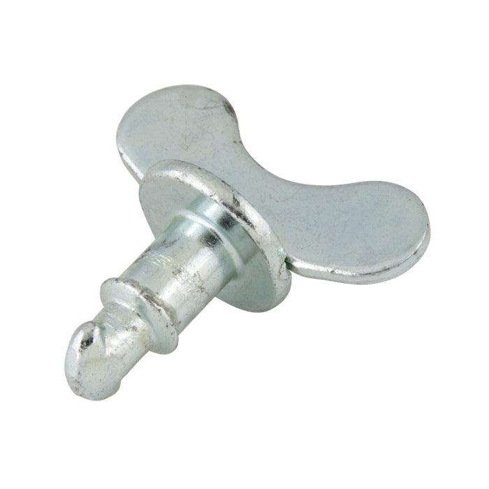 Grip à tête ailée à quart de tour, plage 0,270-0,289 pouce, diamètre extérieur de la tête 1,13 pouce, acier allié au zinc chromate, par SouthCo
