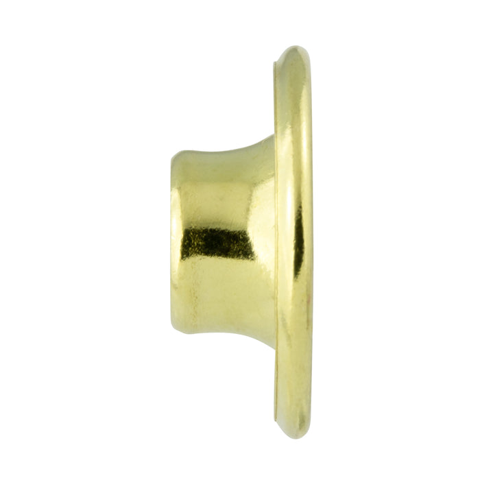 Brass Rolled Rim Grommets with Spur Washers (144/Pk) 15/16" Hole Dia., Size #7 Brass Plain (116-134 & 116-234)