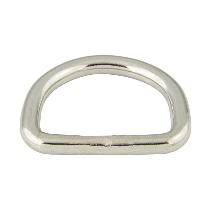 Dee Ring, Welded Joint, Heavy Style 2" I.W. x 1 5/8" I.H. x .262" Wire Steel Zinc Plated