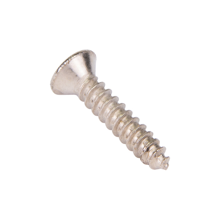 Wood Screw, Oval Head, Phillips, #3 x 1/2" Length, Steel Nickel Plated, ASME/ANSI B18.6.1 by Spaenaur Inc.