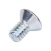 Machine Screw, Flat Head, Square Socket Drive, #10-24 UNC x 1-1/4" Length, Steel Zinc Plated by Spaenaur Inc.