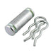 Clevis Pin GRooved W/2 Hair Pin Cotters 1" x 3-1/4" Usable LGTH High Strength Steel, Bright Zinc Plated by Spaenaur Inc.