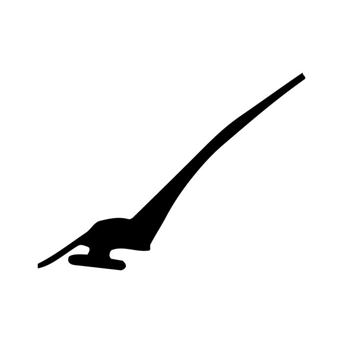Top And Side Flap Seal 500' Roll, 65 Durometer Flexible Vinyl Black (PVC) by Spaenaur Inc.