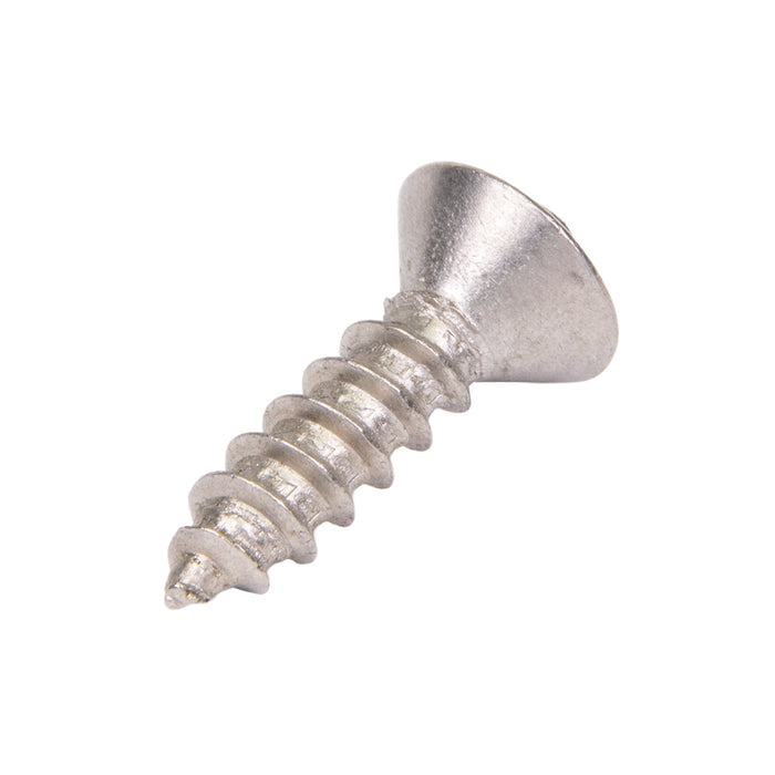 Tamper-Resistant Tapping Screw, Oval Head Spanner Drive, 6A/AB x 1-1/4" Length, Stainless Steel 18-8, Type A or Type AB