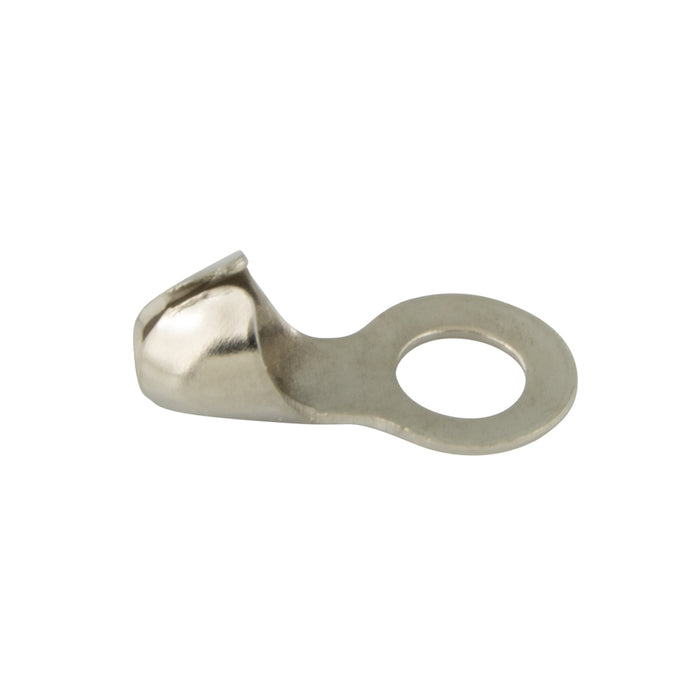 Ball Chain End Ring Connector for #3&6 Chain (0.140" Hole x 0.187" OD x 25/64") Brass, Nickel Plated by Spaenaur Inc.