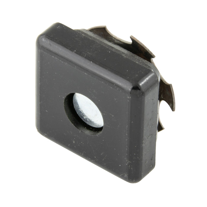 Fermetures pour tubes assemblés Tube carré de 1 po de diamètre extérieur (16-18 GA) Nylon noir par Spaenaur Inc.