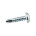 Teks Point 2 Self-Drilling Screw, Pan Head, Square Recessed Socket, #8-18 x 5/8" Length, Carbon Steel Zinc Plated by Spaenaur Inc.